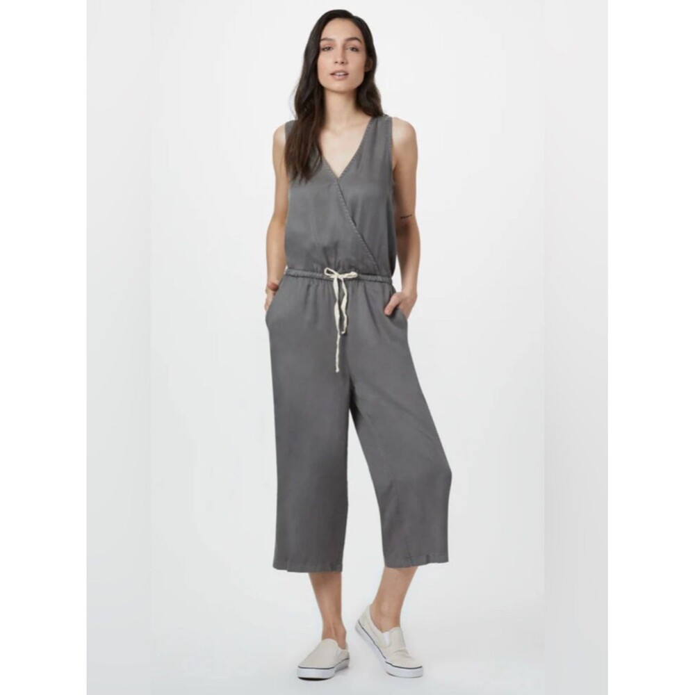 10 Tree TenTree Gray Blakely Jumpsuit Women's Small Lightweight Tencel